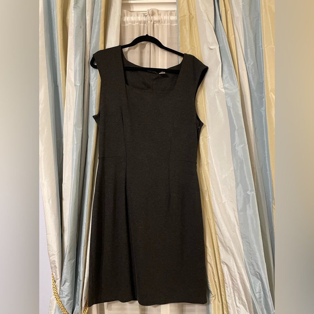 Grey A-line Dress